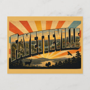 Fayetteville Arkansas Ozark-Gebirgssee-Kunst Postkarte