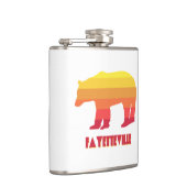 Fayetteville Arkansas Rainbow Bear Flachmann (Rechts)