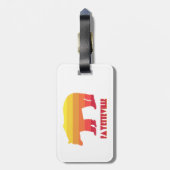 Fayetteville Arkansas Rainbow Bear Gepäckanhänger (Rückseite vertikal)