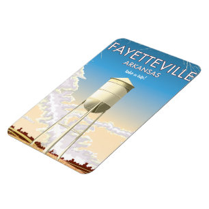 Fayetteville Arkansas Reiseplakat Magnet