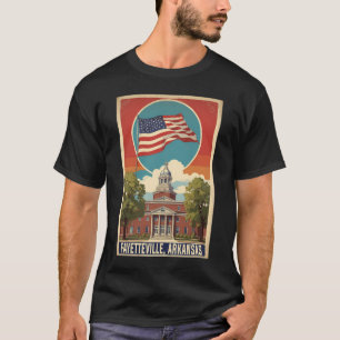 Fayetteville Arkansas USA Reisen Tourismus Vintage T-Shirt