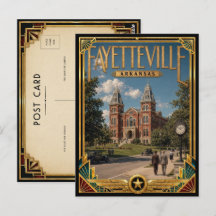 Fayetteville Arkansas Vintage Art Deco Golden Age