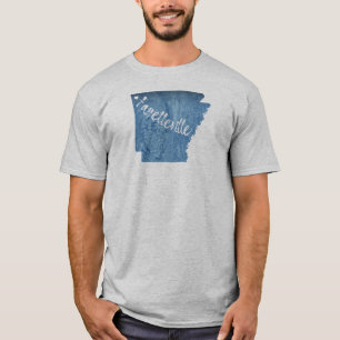 Fayetteville Arkansas Wood Grain T-Shirt