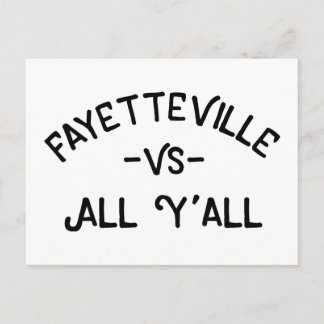 Fayetteville GEGEN alles Yall, Arkansas Postkarte