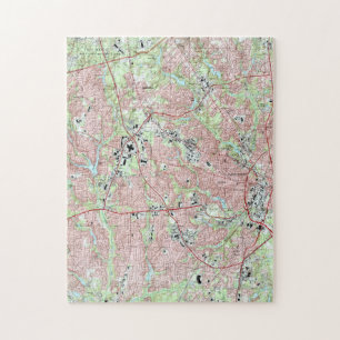 Fayetteville-North Carolina Map (1997) Puzzle