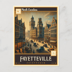 Fayetteville, North Carolina   VINTAG Postkarte