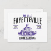 Fayetteville Postkarte (Vorne/Hinten)