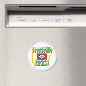 Fayetteville Rocks ! (Grün) Magnet (In Situ (Geschirrspüler))