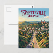 Fayetteville USA Postkarte (Vorne/Hinten)