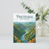 Fayetteville West Virginia Postkarte (Stehend Vorderseite)