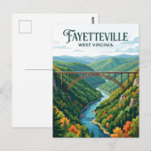 Fayetteville West Virginia Postkarte (Vorne/Hinten)