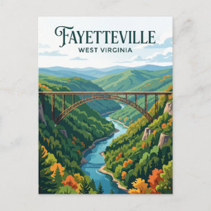 Fayetteville West Virginia Postkarte