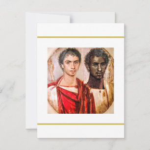 Fayum Lovers Roman Period Ägypten Version 2 Postkarte