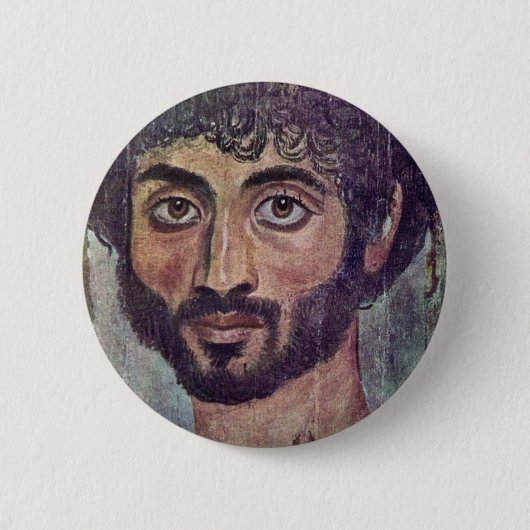 Fayum Mama-Porträt von durch Römisch-Ägyptischer Button (Vorderseite)