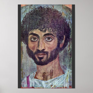 Fayum Mummy Portrait From By Römisch-Ägypter Poster