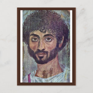 Fayum Mummy Portrait From By Römisch-Ägypter Postkarte