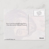 Fayum Mummy Portrait vom römisch-ägyptischen Meist Postkarte (Rückseite)