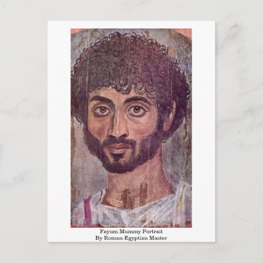 Fayum Mummy Portrait vom römisch-ägyptischen Meist Postkarte (Vorderseite)