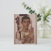Fayumporträt Ammonus aus Antinoe Postkarte (Stehend Vorderseite)