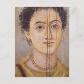 Fayumporträt einer Frau Postkarte (Vorderseite)