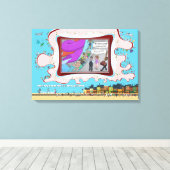 FB-500 | Absurder visueller Humor 24x16 Leinwanddruck (Insitu (Holzboden))