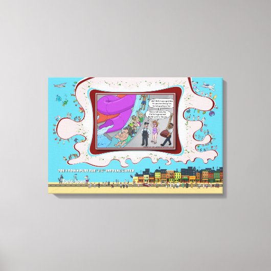 FB-500 | Absurder visueller Humor 24x16 Leinwanddruck (Vorderseite)