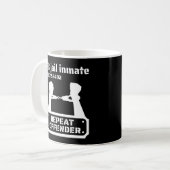 "FB JAIL INMATE" lustige Gefängnisinsasse Kaffeetasse (Vorderseite Links)