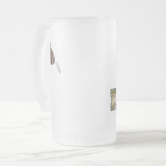 FB-Tasse Mattglas Bierglas (Vorderseite Links)