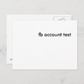 Fb-Test Postkarte (Vorne/Hinten)