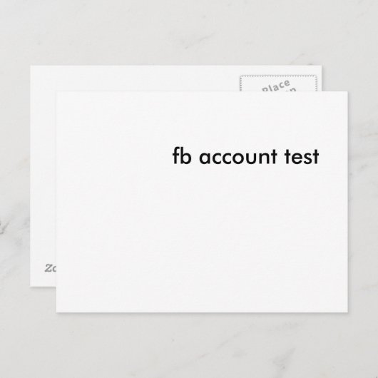Fb-Test Postkarte (Vorne/Hinten)