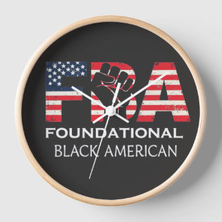 FBA Fundamentale Schwarz-Amerikanische Schwarze Ma Uhr