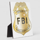 FBI-Abzeichen Fotoplatte (Seite)