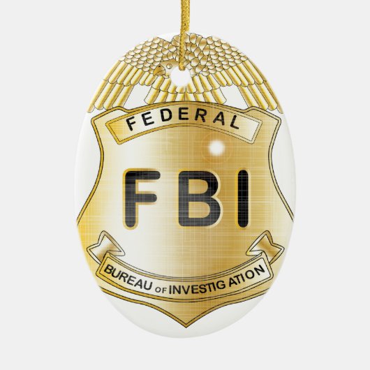 Fbi-Abzeichen Keramikornament (Vorne)