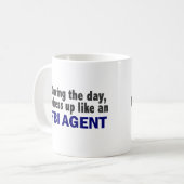 Fbi-Agent während des Tages Kaffeetasse (Vorderseite Links)