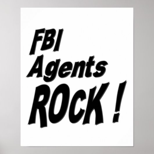 FBI Agenten Rock! Poster Print (Vorne)