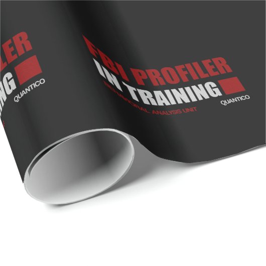 Fbi-Auswerteprogramm im Training Geschenkpapier (Rolleneckpunkt)