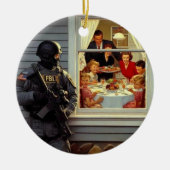 FBI beobachtet traditionelle Amerikaner Keramik Ornament (Vorne)