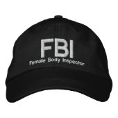 FBI BESTICKTE BASEBALLKAPPE (Vorderseite)