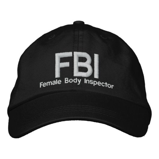 FBI BESTICKTE BASEBALLKAPPE (Vorderseite)