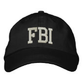 FBI BESTICKTE BASEBALLKAPPE (Vorderseite)
