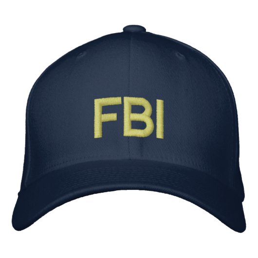 FBI BESTICKTE BASEBALLKAPPE (Vorderseite)