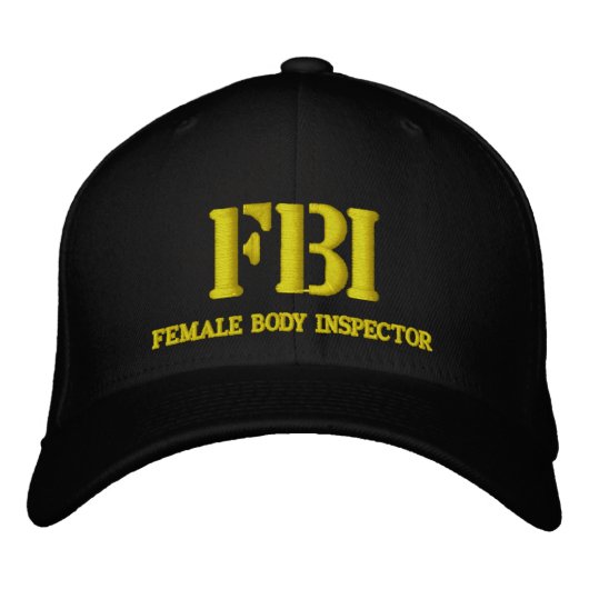 FBI BESTICKTE KAPPE (Vorderseite)