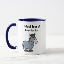 FBI Bundesstaatliches Burro der Untersuchung Donke Tasse