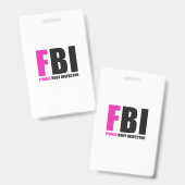 FBI Chefreinspektor Ausweis (Vorder- & Rückseite)