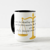 FBI Direktor James Comey Testimony Mug Tasse (Vorderseite Links)
