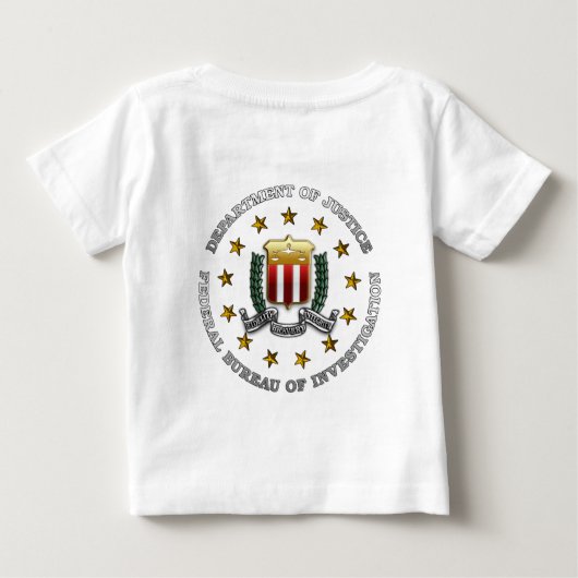 FBI-Emblem Baby T-shirt (Rückseite)