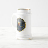Fbi-Emblem Bierglas (Vorderseite Links)