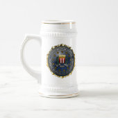 Fbi-Emblem Bierglas (Links)