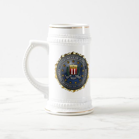 Fbi-Emblem Bierglas (Links)