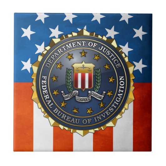 FBI-Emblem Fliese (Vorderseite)